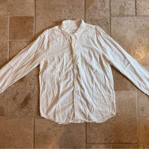 Splendid Mills White Cotton Button-Up Shirt RN# 92874